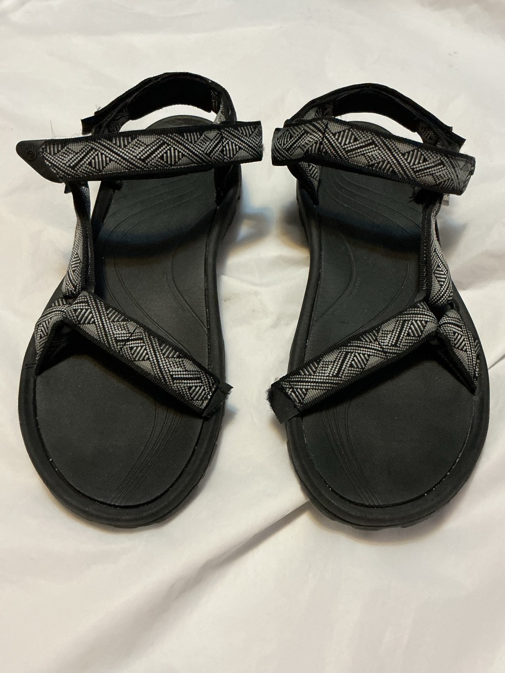 Teva men’s sandals size 14 black gray